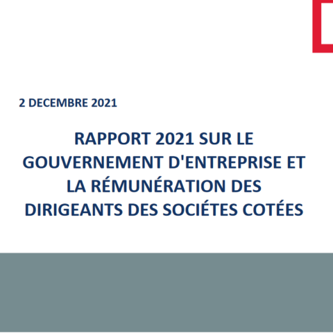 L’AMF publie son rapport 2021 sur la gouvernance